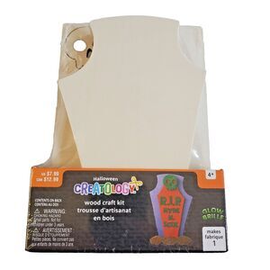 Creatology Halloween Wood Tombstone Craft Kit DIY Kids Art Paint Project Makes 1
